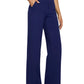 Loose High-Waist Business Casual Pants Yoga Pants Women Wide Leg Pants with Pockets Comfortable Athletic Sweatpants Outdoorfun