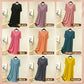 Super-soft, comfortable, short-sleeved, loose-fitting pajama dress