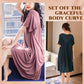 Super-soft, comfortable, short-sleeved, loose-fitting pajama dress