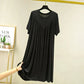 Super-soft, comfortable, short-sleeved, loose-fitting pajama dress