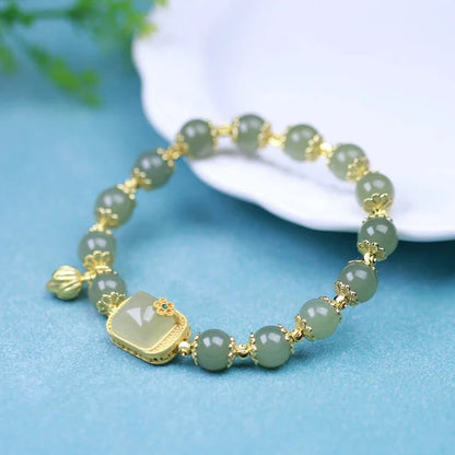 🔥 HOT SALE 🔥Hotan Jade Beaded Bracelet