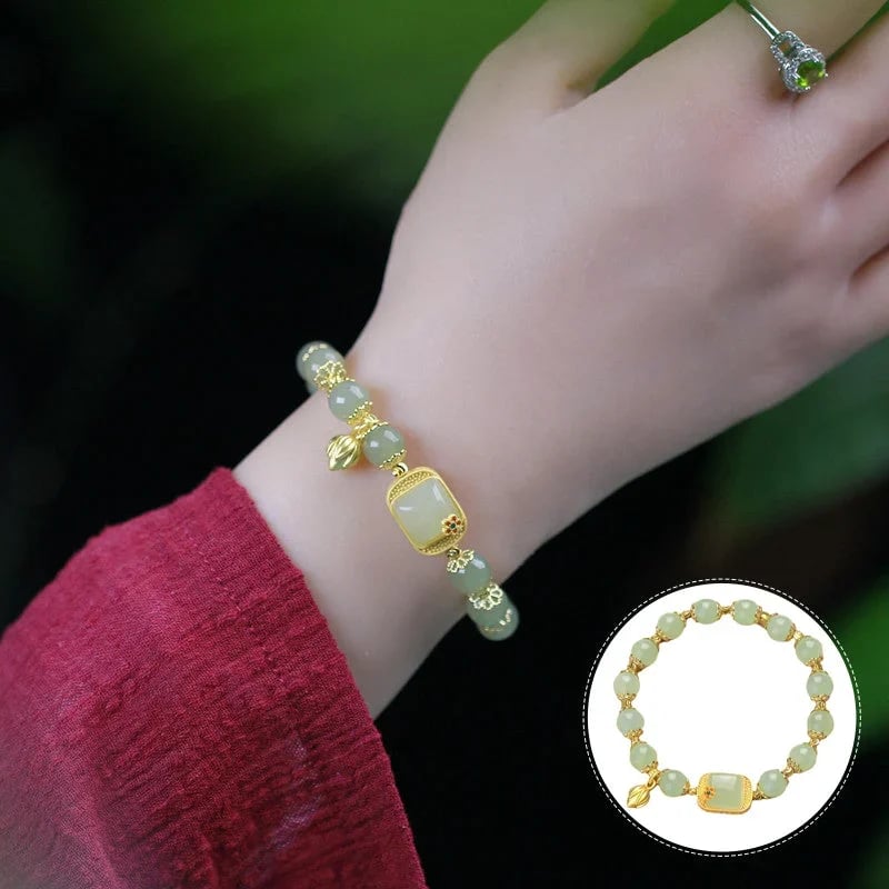 🔥 HOT SALE 🔥Hotan Jade Beaded Bracelet