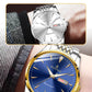 Men's Steel Double Calendar Luminous Watch