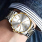Men's Steel Double Calendar Luminous Watch