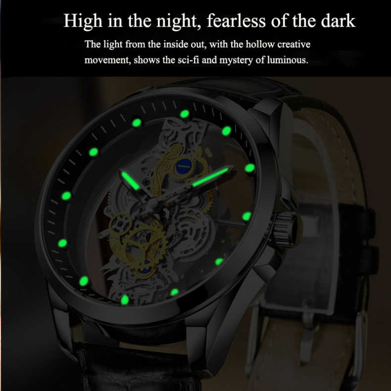 ⏳🔥LIMITED-TIME 50% OFF! ⏰⌚Double-Sided Skeleton Watch – Non-Mechanical Tourbillon, Luminous, 30M Waterproof ✨