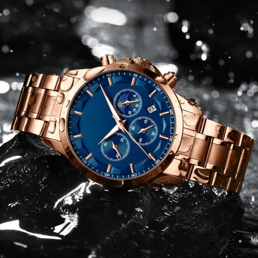 ✨ Men’s Quartz Stainless Steel Watch