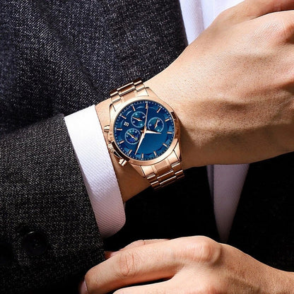 ✨ Men’s Quartz Stainless Steel Watch