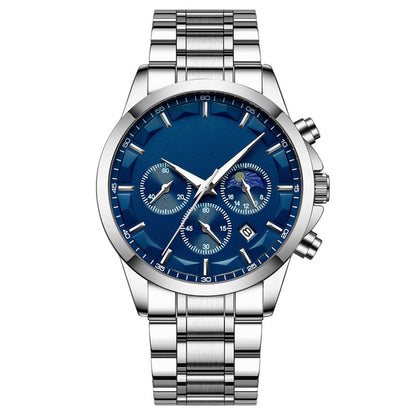 ✨ Men’s Quartz Stainless Steel Watch