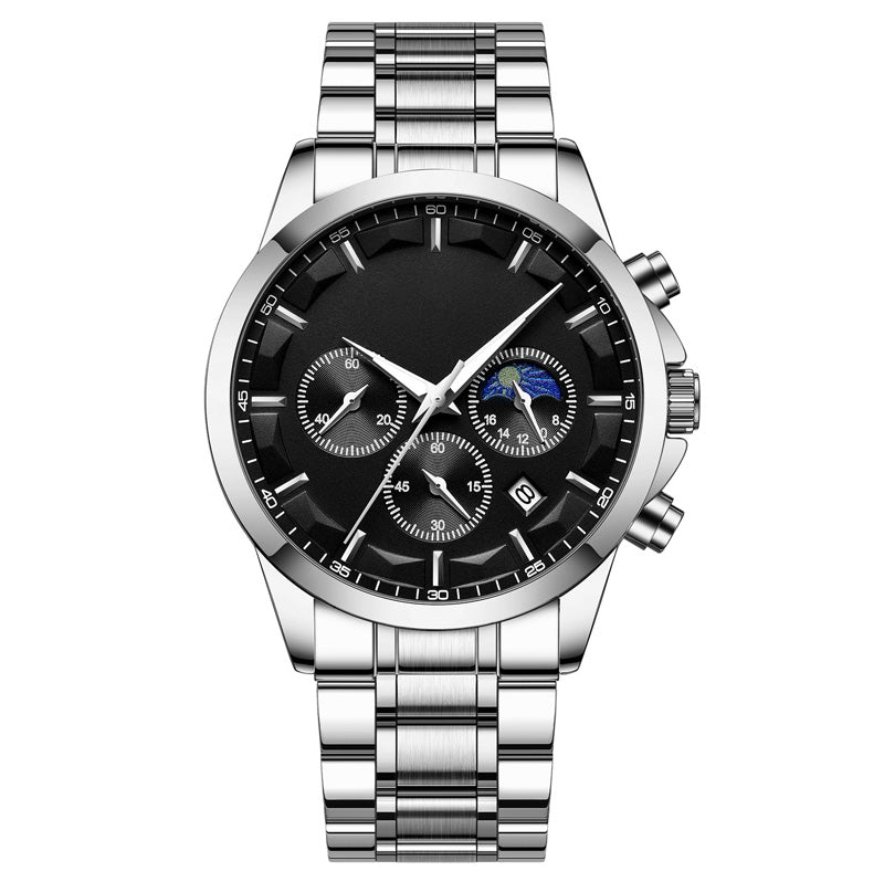 ✨ Men’s Quartz Stainless Steel Watch