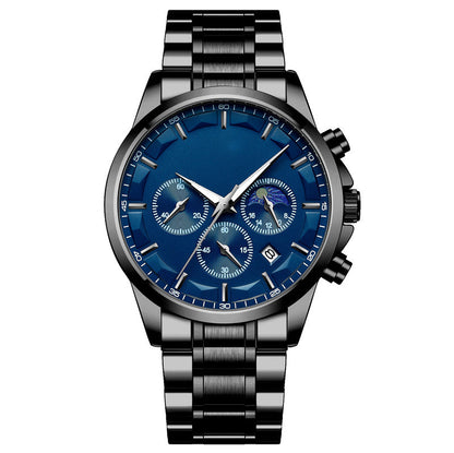 ✨ Men’s Quartz Stainless Steel Watch