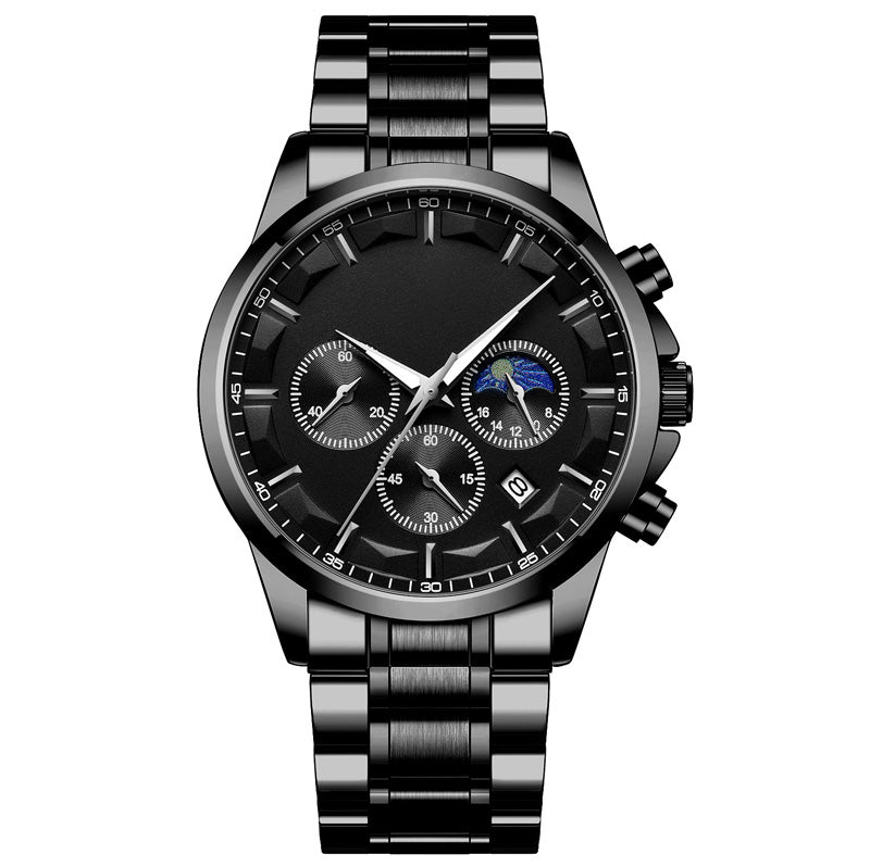 ✨ Men’s Quartz Stainless Steel Watch