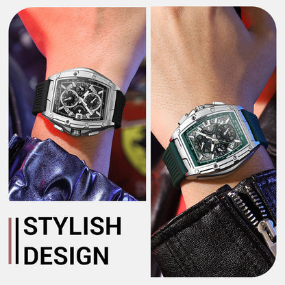 🔥2025 Hot Sale⌚️ Men’s Stylish Silicone Belt Quartz Watch