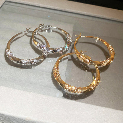💖Circle Earrings with Zirconia