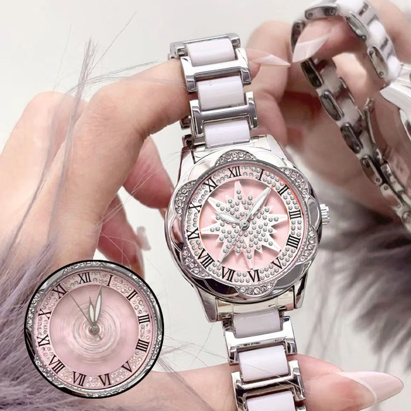🔥 Women's Rhinestone Quartz Watch