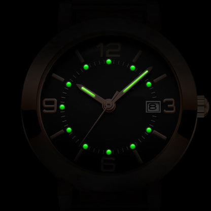 Women's Fashion Mesh Strap Luminous Waterproof Watch