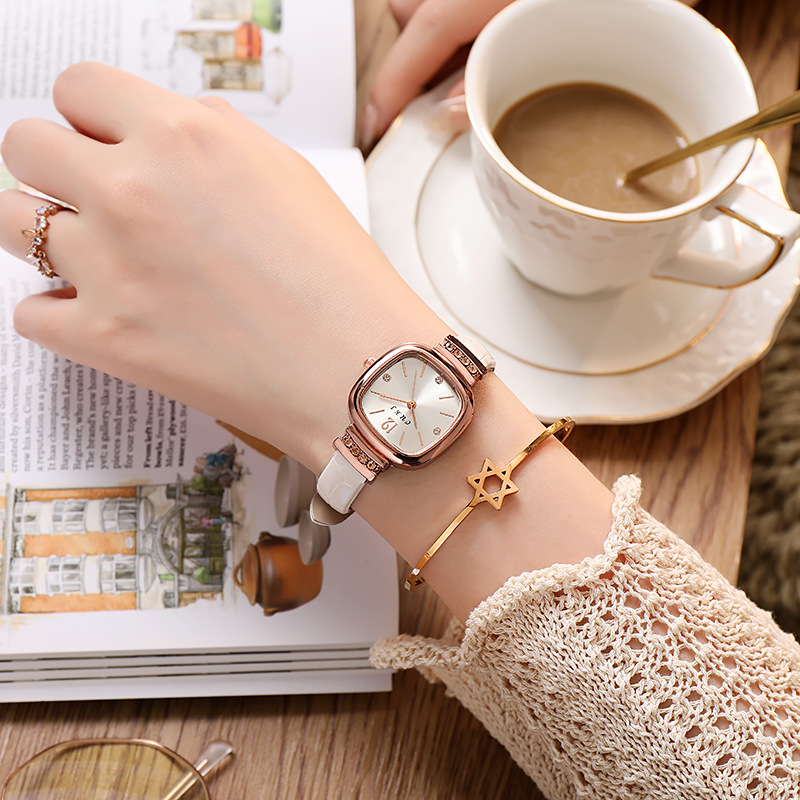Swiss New Ultra-thin Square Fashion Casual Ladies Quartz Watch