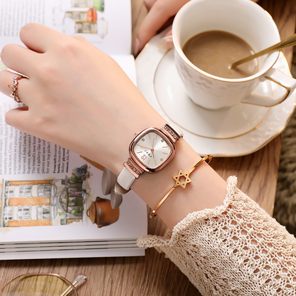 Swiss New Ultra-thin Square Fashion Casual Ladies Quartz Watch