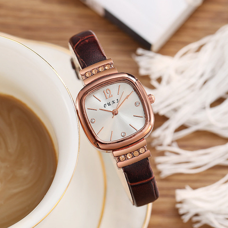 Swiss New Ultra-thin Square Fashion Casual Ladies Quartz Watch