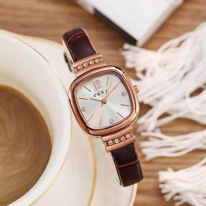 Swiss New Ultra-thin Square Fashion Casual Ladies Quartz Watch