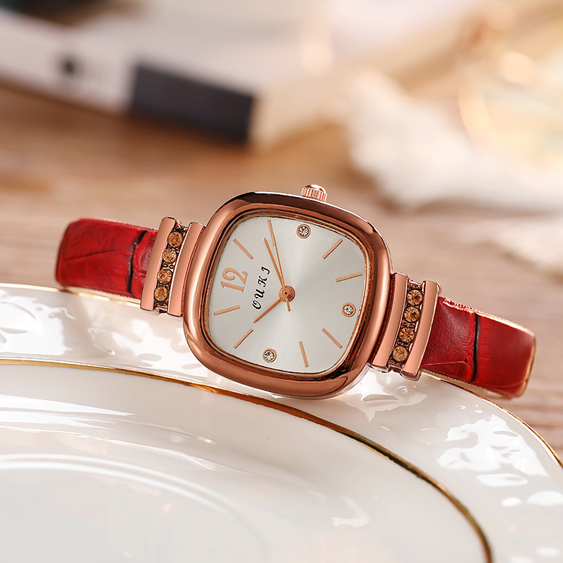Swiss New Ultra-thin Square Fashion Casual Ladies Quartz Watch