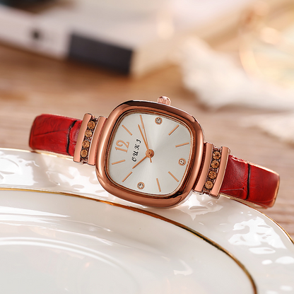 Swiss New Ultra-thin Square Fashion Casual Ladies Quartz Watch