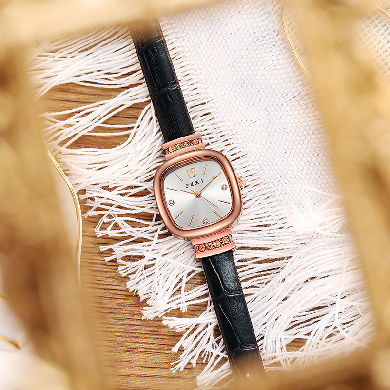 Swiss New Ultra-thin Square Fashion Casual Ladies Quartz Watch