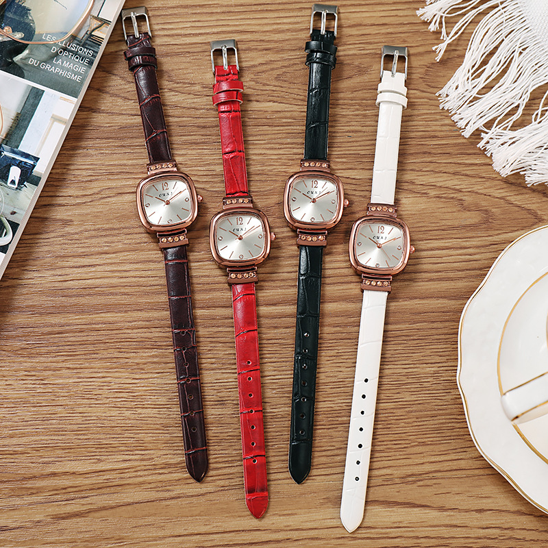 Swiss New Ultra-thin Square Fashion Casual Ladies Quartz Watch