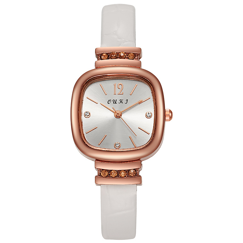 Swiss New Ultra-thin Square Fashion Casual Ladies Quartz Watch