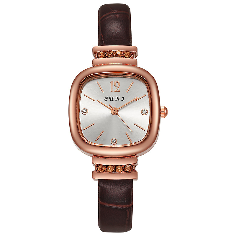Swiss New Ultra-thin Square Fashion Casual Ladies Quartz Watch