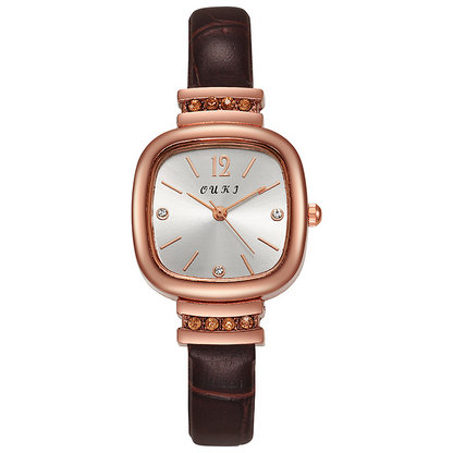 Swiss New Ultra-thin Square Fashion Casual Ladies Quartz Watch