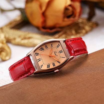 Women's Retro Barrel-Shaped Watch