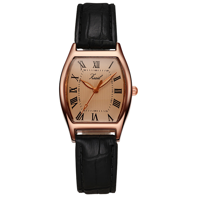 Women's Retro Barrel-Shaped Watch