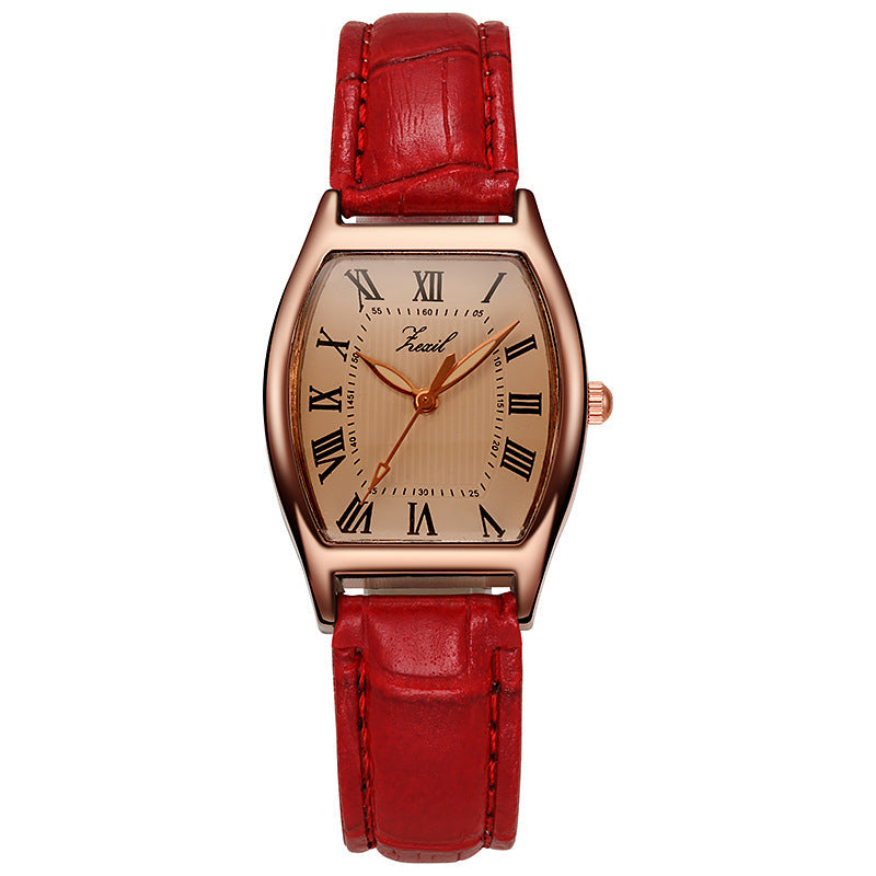 Women's Retro Barrel-Shaped Watch