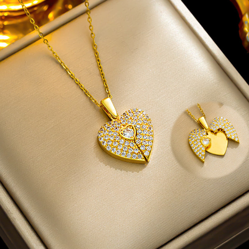 Delicate Heart Pendant Necklace for Women