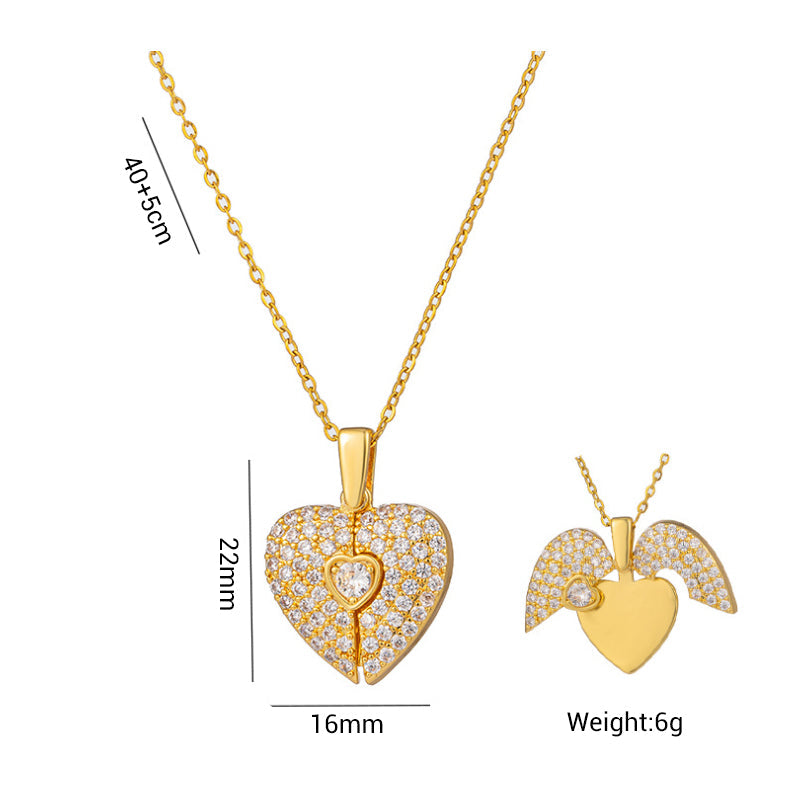 Delicate Heart Pendant Necklace for Women