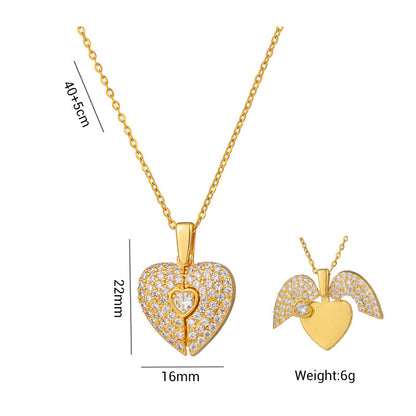Delicate Heart Pendant Necklace for Women