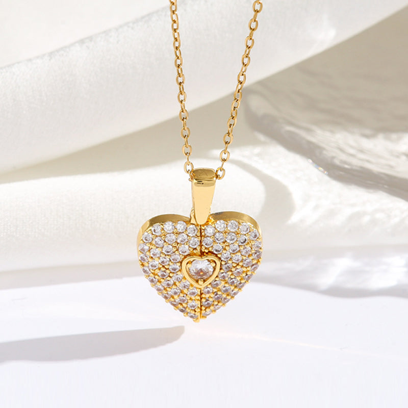 Delicate Heart Pendant Necklace for Women