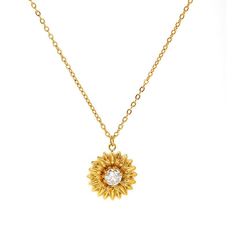 Elegant and Exquisite Sunflower Necklace with Premium Feel