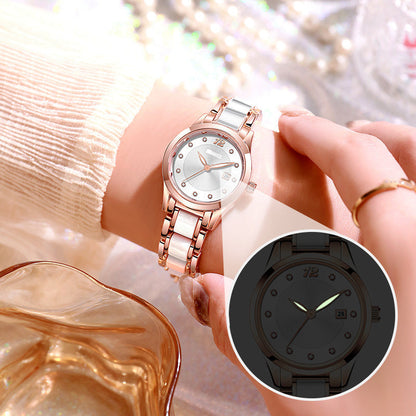 Glacier Glazed Ceramic Waterproof Women's Watch