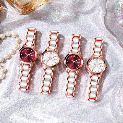 Glacier Glazed Ceramic Waterproof Women's Watch