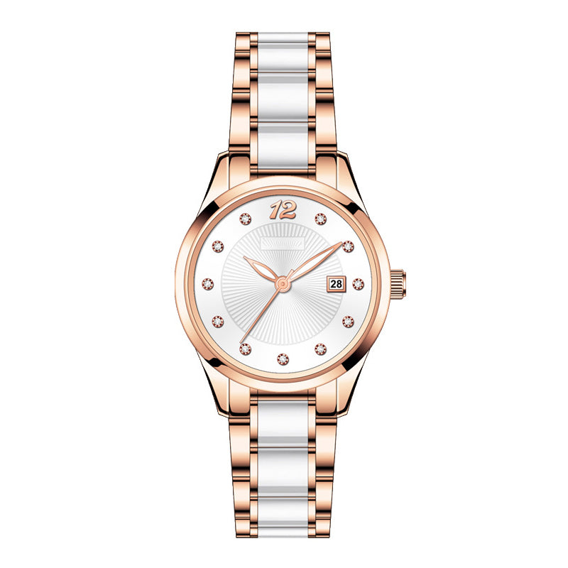 Glacier Glazed Ceramic Waterproof Women's Watch