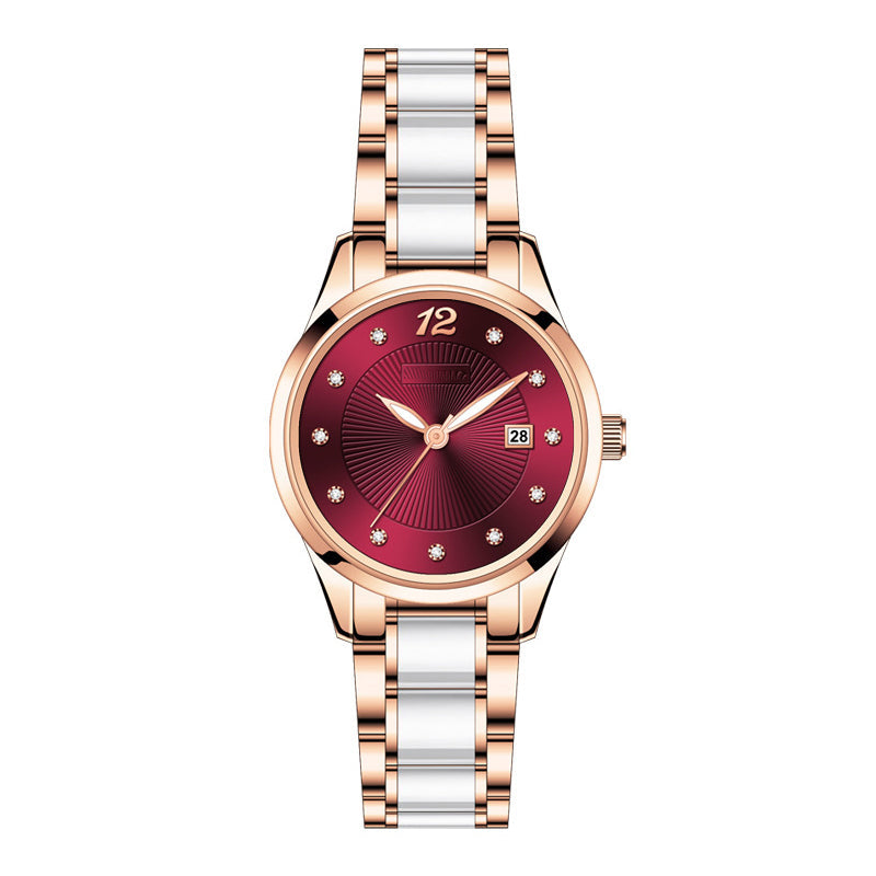 Glacier Glazed Ceramic Waterproof Women's Watch