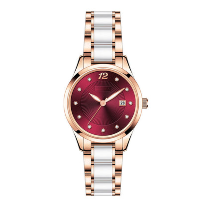Glacier Glazed Ceramic Waterproof Women's Watch