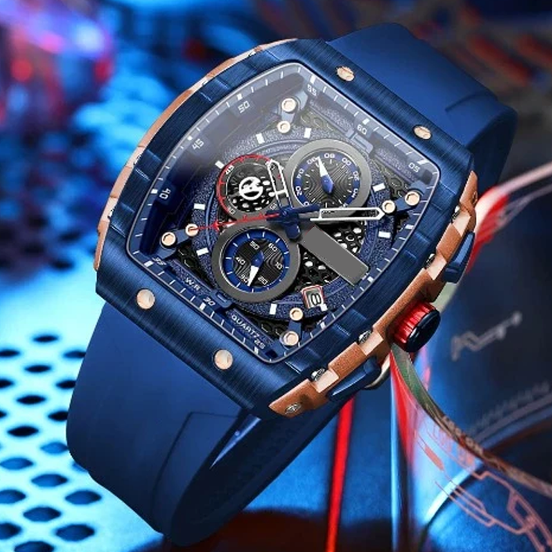 🌈Cyberpunk Futuristic Style⌚Men's Multifunctional Fashion Quartz Watch
