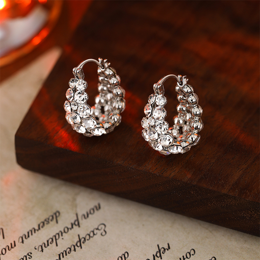 ✨French Micropavé Zirconia Earrings