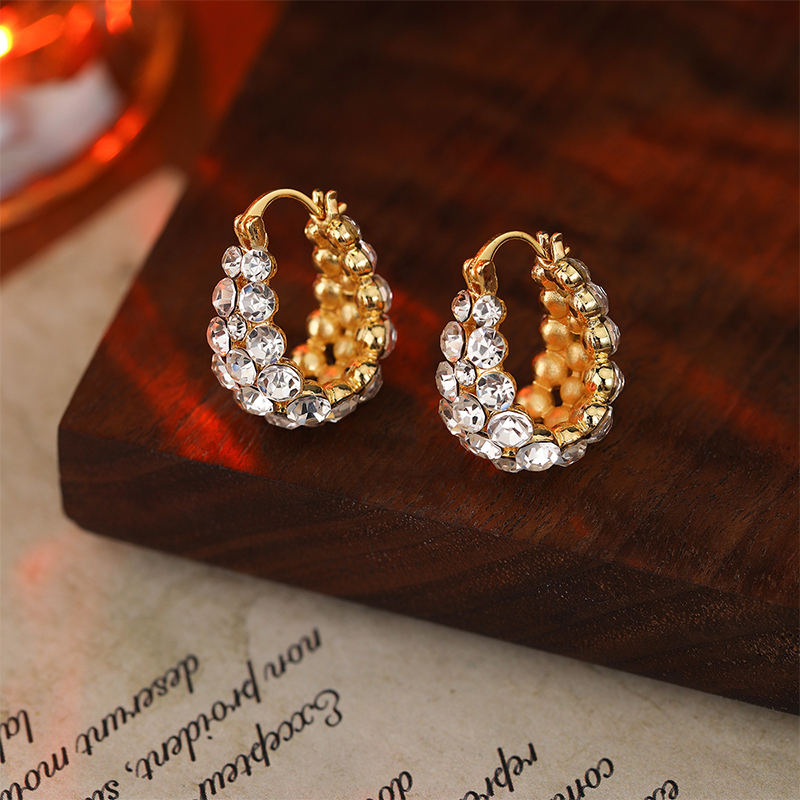 ✨French Micropavé Zirconia Earrings