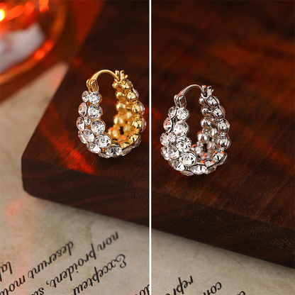 ✨French Micropavé Zirconia Earrings