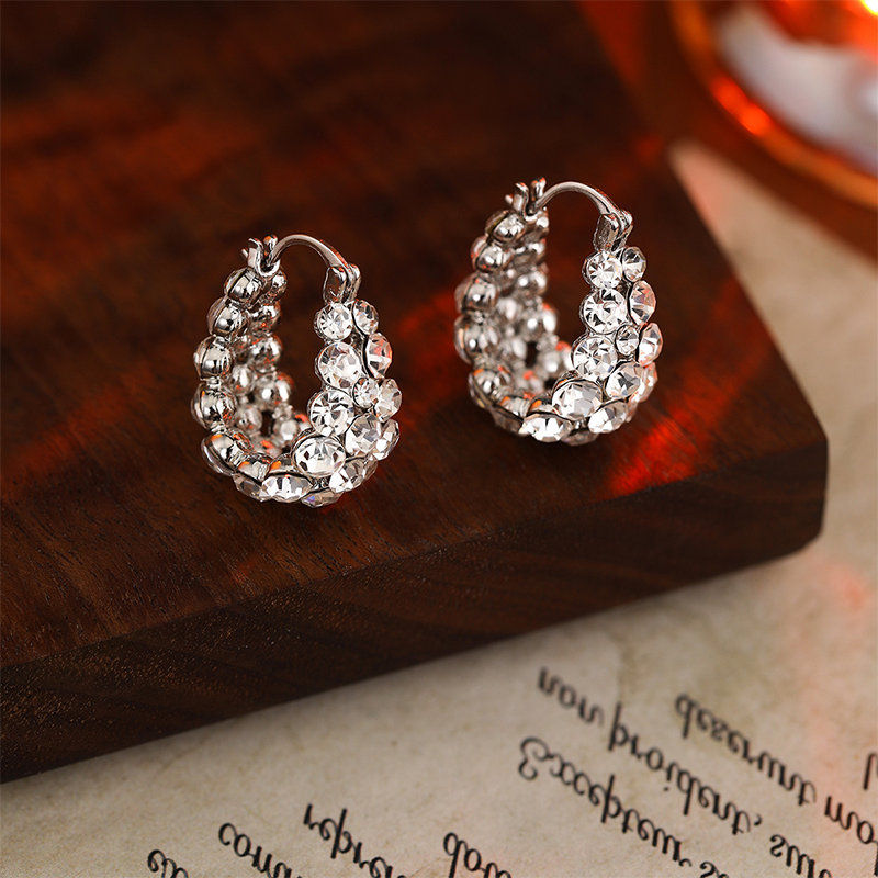 ✨French Micropavé Zirconia Earrings