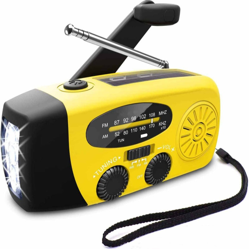 🎉 50% OFF NOW! 📻 Portable Solar & Hand Crank Emergency Radio – LED Light & NOAA ✨