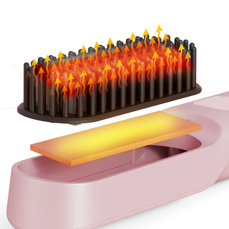 Portable Wireless Charging Hair Straightening Comb